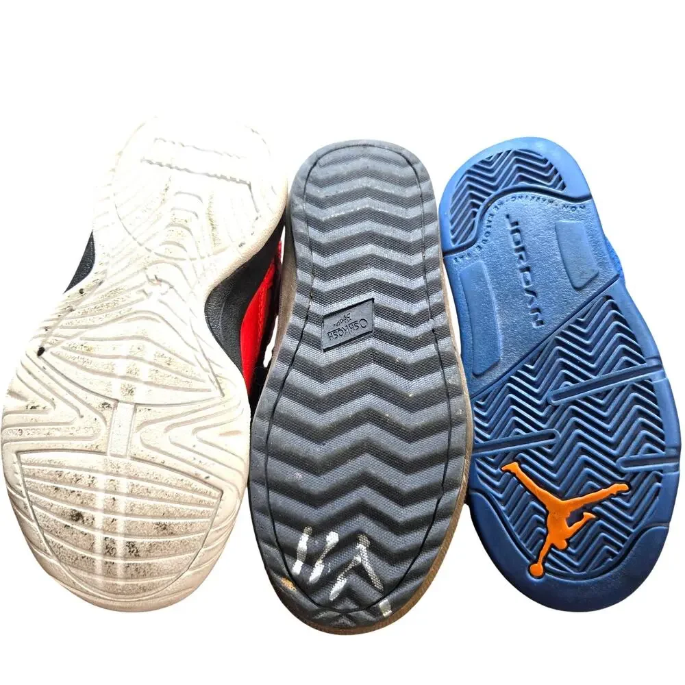 OshKosh + More Boy's Size 9C 9.5C High Top Tennis Sneaker Shoes Bulk Lot of 3